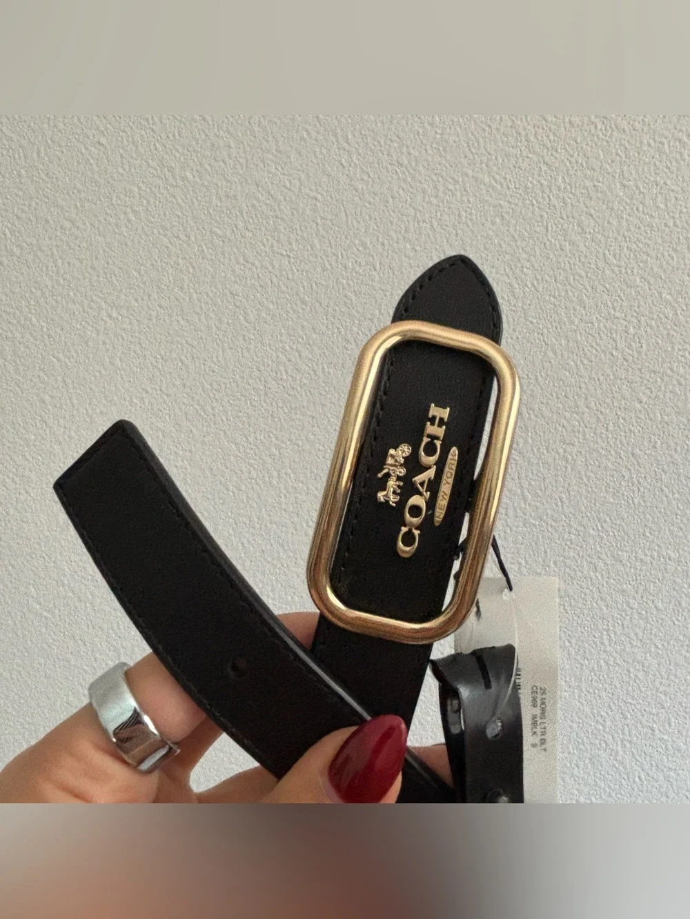 Coach Morgan Leather Belt